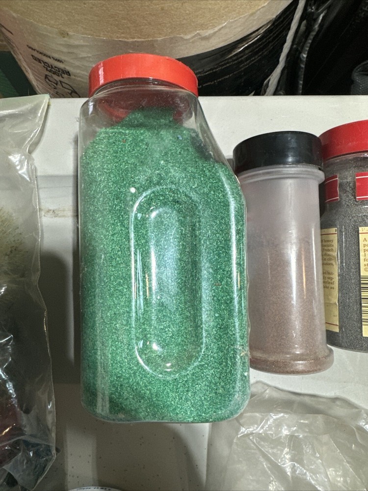 Model Railroad Scenery - Random Assortment Includes Trees, Coal, Grass & Sands