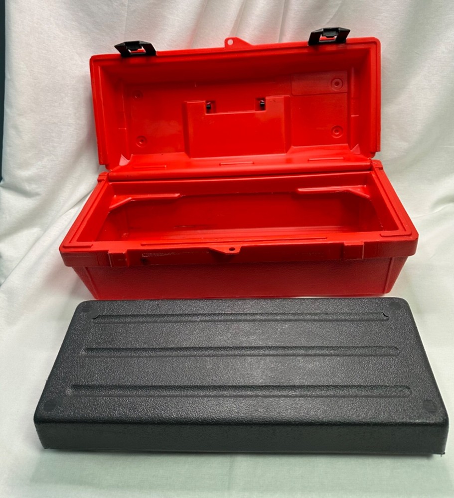 Toolmaster Red & Black Tool Box W/ Removable Tote Latch & Handle Tackle Box