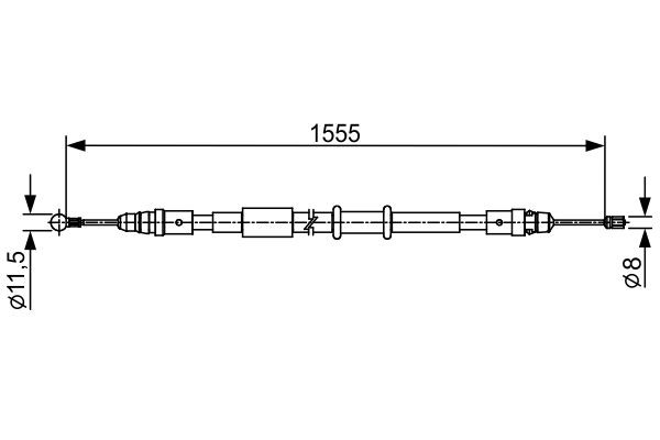 Cable Pull, parking brake BOSCH 1987482552