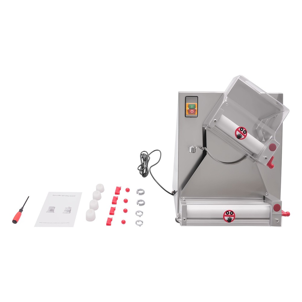 4"-16" Electric Dough Roller Sheeter Pastry Pizza Maker Press Making Machine