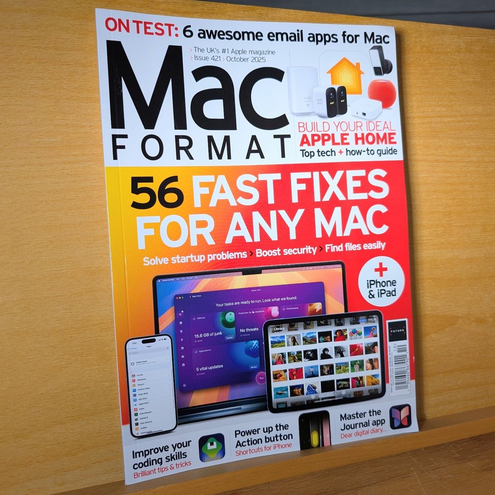 Mac Format Magazine October 2025 Issue 421 Fast Fixes NO LABEL