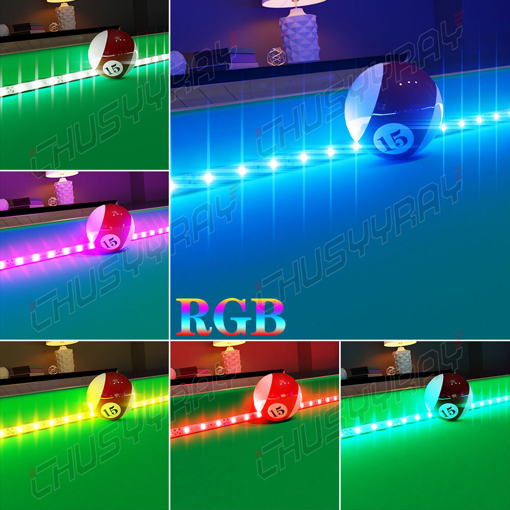 LED Pool & Billiard Table Lighting KIT - light your pool table Felt - BRIGHT