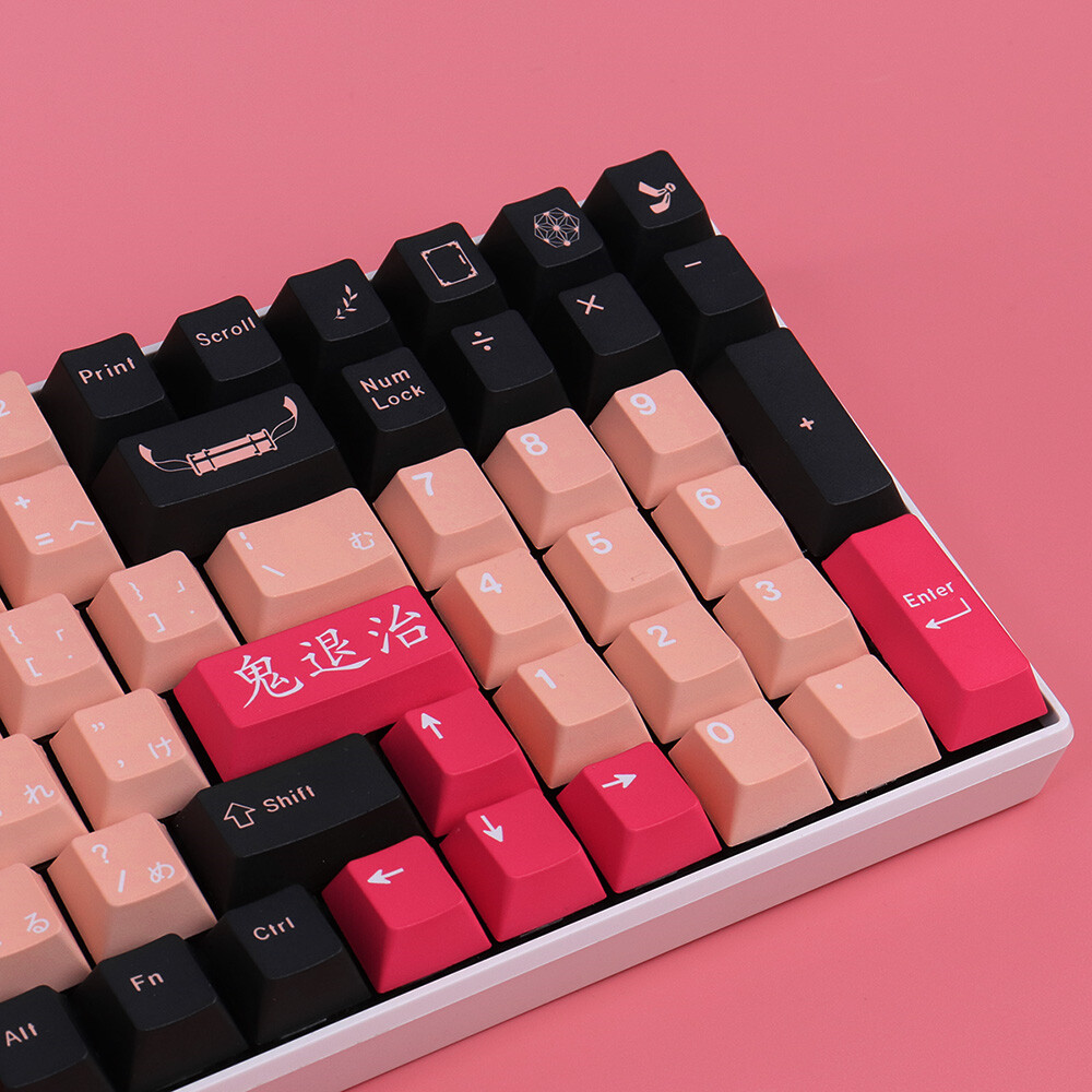 Devil Killer 130 Key PBT Keycap Set - Cherry colored Mechanical Keyboard