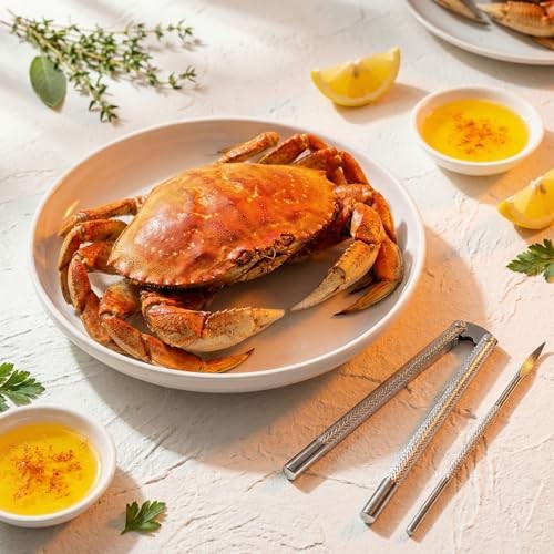 9 Pcs Nut Cracker Tool Crab Crackers and Tools with 3 Nutcrackers and 6 Picks