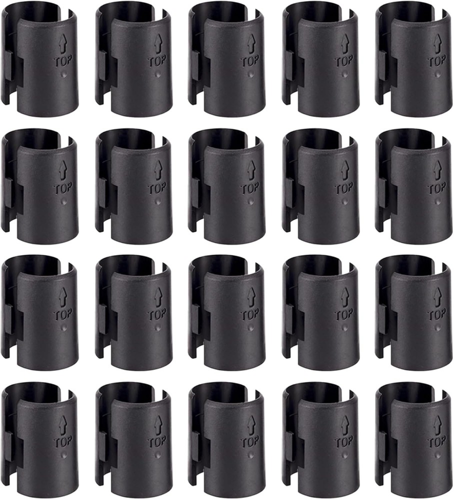 Wire Shelf Lock Clips 20 Pairs Replacement for 1 Inch Post