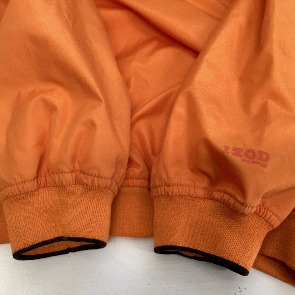izod golf men’s jacket M xtreme function orange vneck pullover