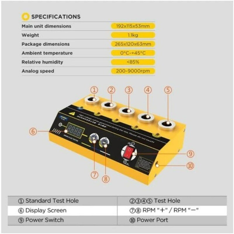 New Car Spark Plug Tester Ignition Testers, 2~5 Hole Spark Plug Analyzer