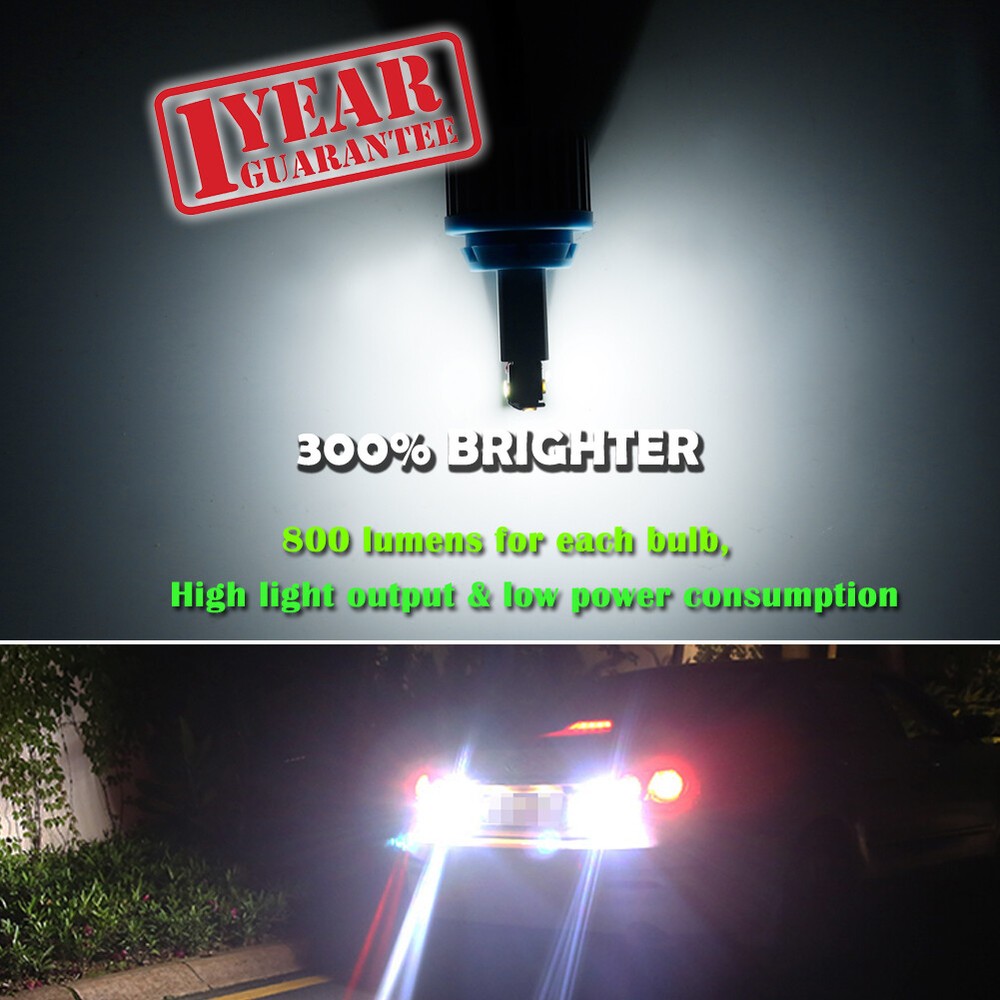 White CSP LED 3156 3157 Backup Reverse Light Bulbs For 1999-2013 Chevy Silverado