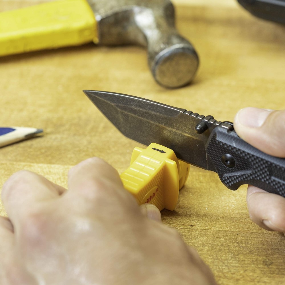 Utility Knife Sharpener with Carabiner