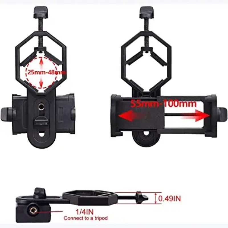 Cellphone Adapter Mount Microscope Spotting Scope Telescope Stand Holder