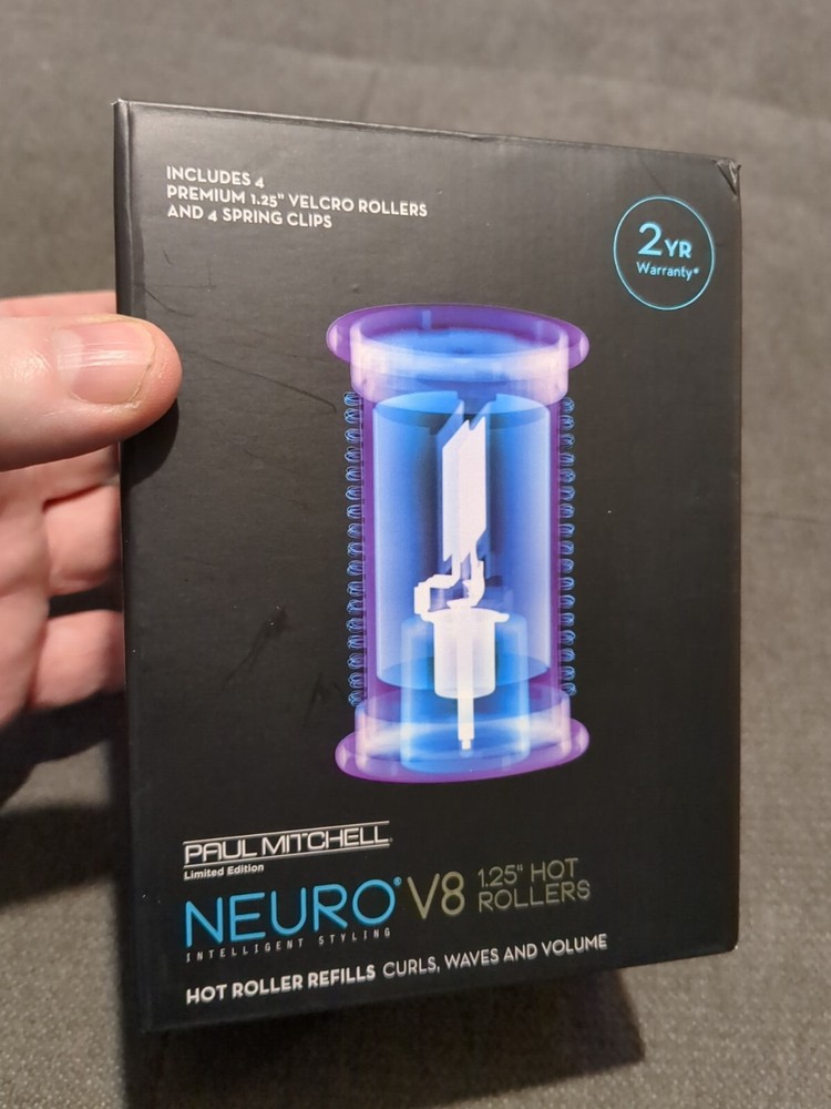 4 - Paul Mitchell Neuro V8 1.25" Hot Rollers Refills + Spring Clips