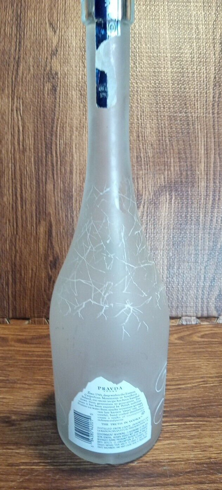PRAVDA Vodka 1743 Empty Bottle 16.50” Tall Preowned