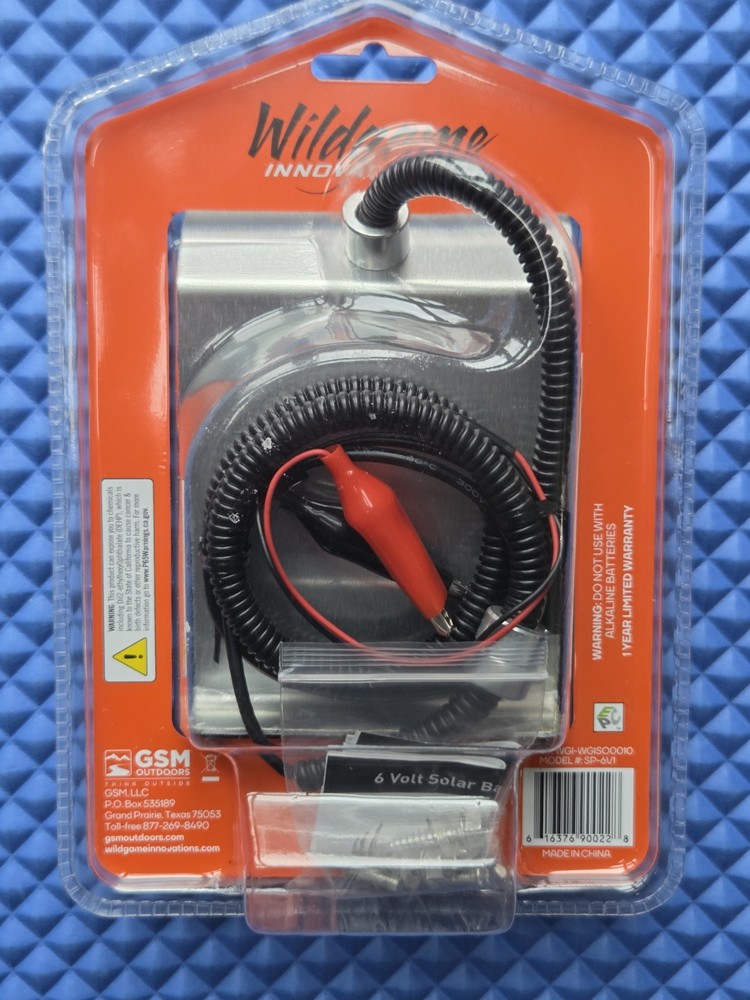 Wildgame Innovations 6V Solar Panel / Battery Charger