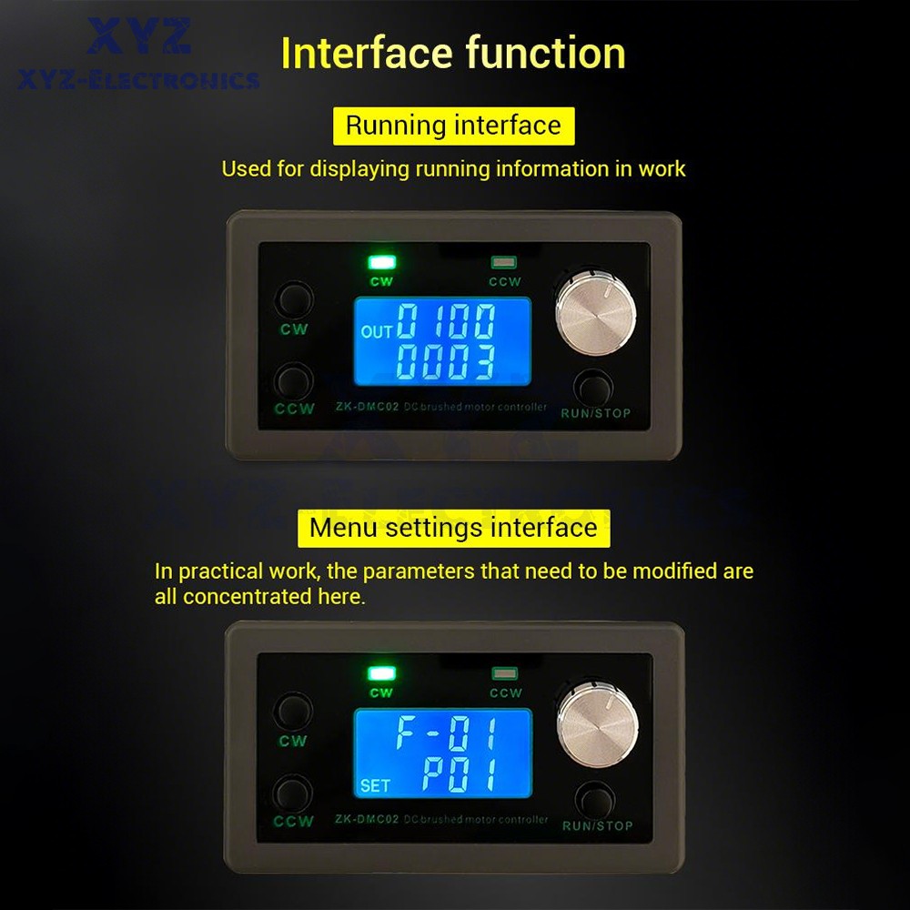 12-30V DMC02 DC Motor Controller Forward/Reverse Delay Cycle Speed Regulation