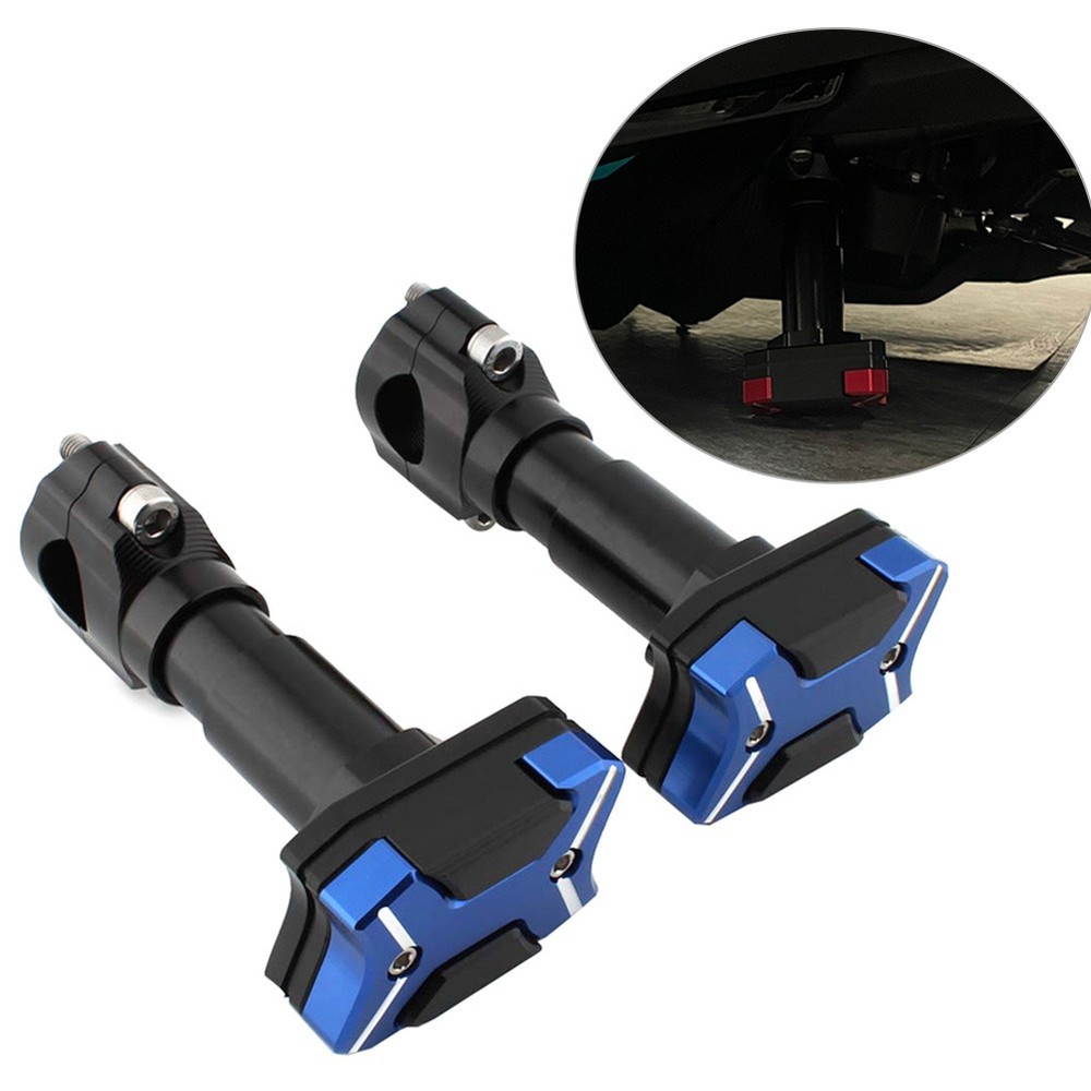Universal Modified Engine Guard Crash Bar Frame Protector 22mm-30mm Dark Blue