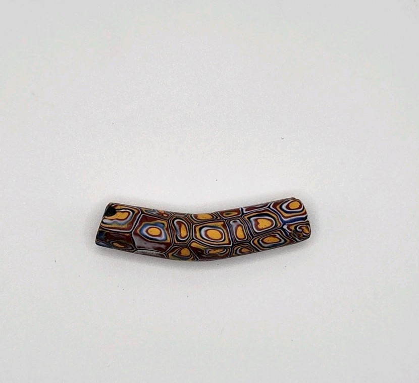 African Trade Bead Elbow Millefiori