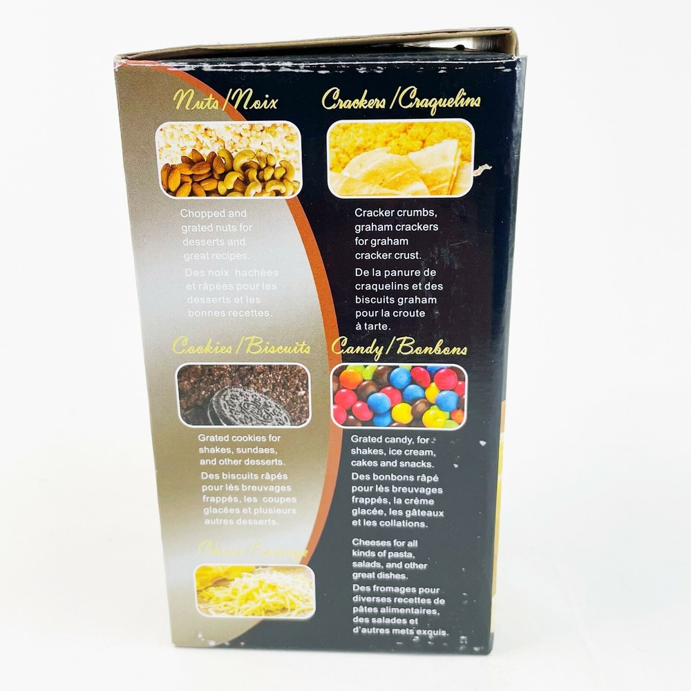 Versa Grater Grinder Kitchen Tool Candy Nuts Cheese Cookie Cracker Crumbs