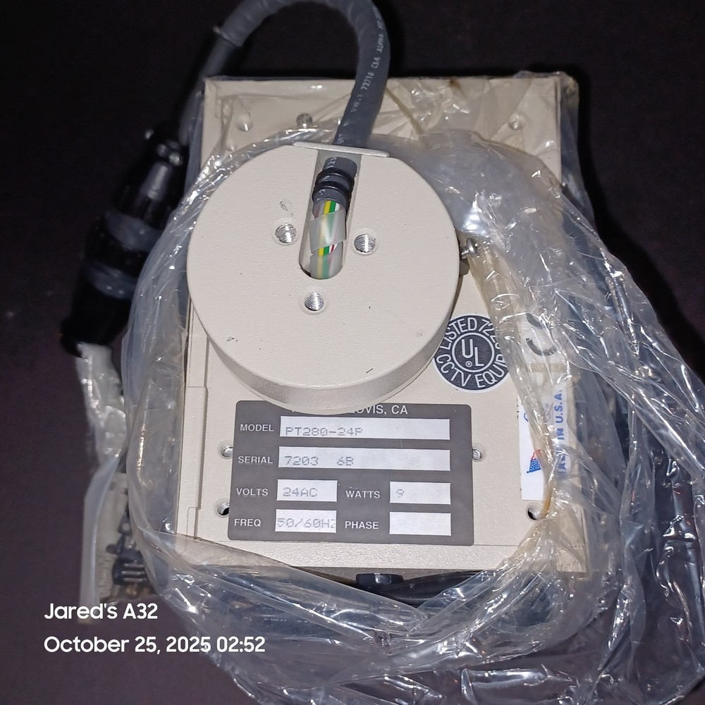 Pelco PT280-24SL/FP Beige Pan Tilt Security Camera Mount, Preowned