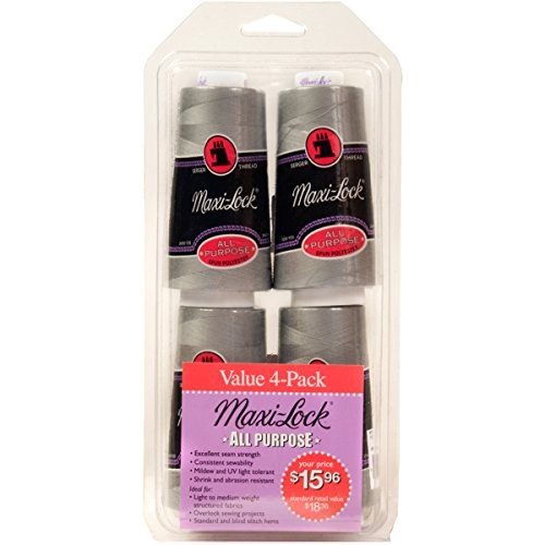 American & Efird 524 Maxi-Lock Thread – All-Purpose, Light Grey, 4oz Spool