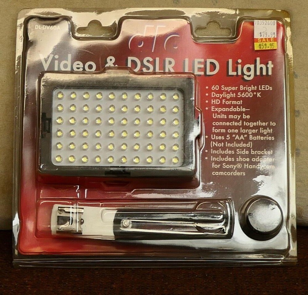 dlc model DL-DV60A compact video/DSLR light
