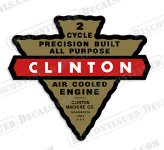 Fits Clinton Machine Co. Precision Built Engine Decal - 2 Cycle