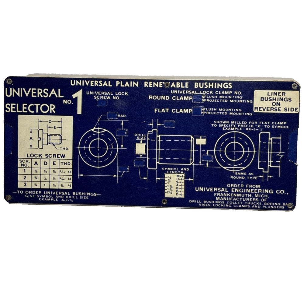 Vintage Universal Plain Renewable Bushings Slide Rule