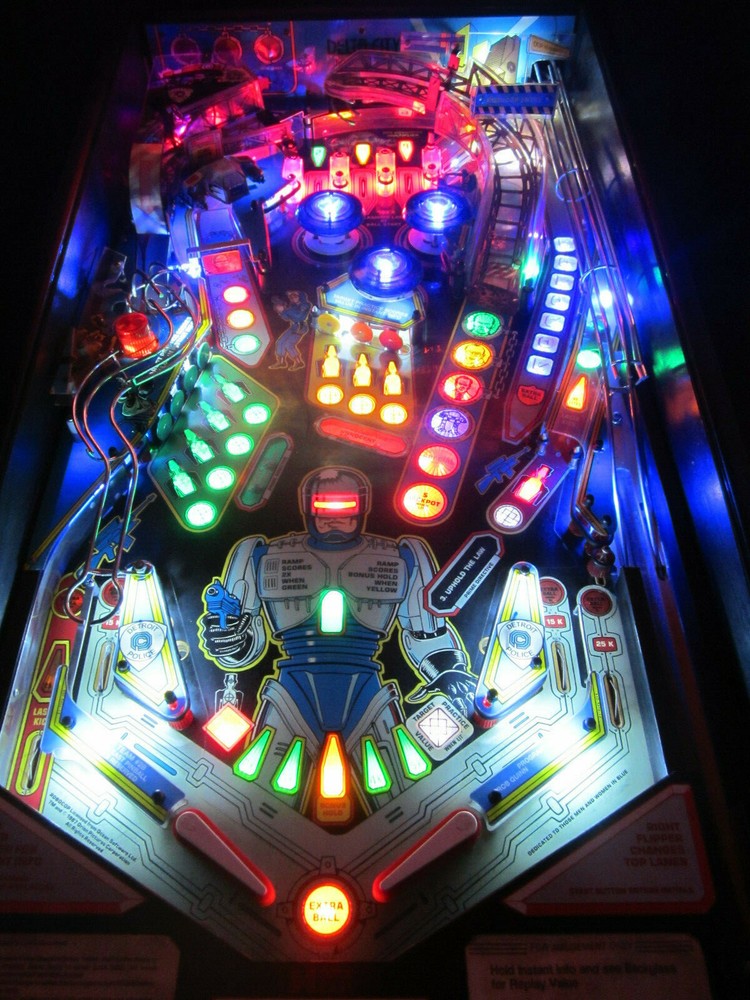 ROBOCOP - NON GHOSTING Lighting Kit custom SUPER BRIGHT PINBALL LED KIT