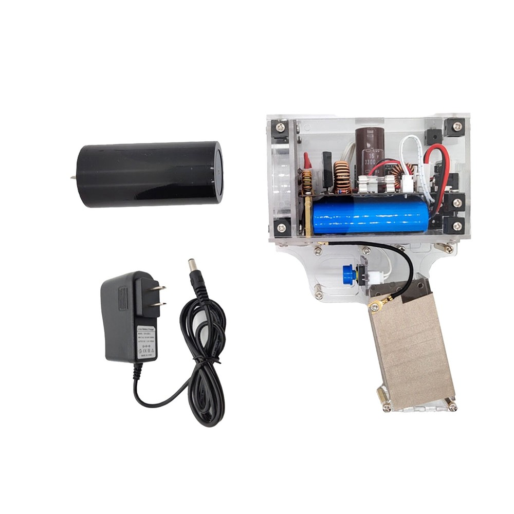 Electromagnetic Pulse Generator Trigger Handheld Tesla Coil Artificial Lightning