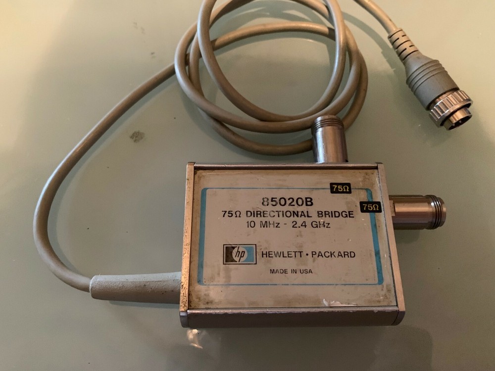 Agilent HP Keysight 85020B 75 Ohm Directional Bridge Working