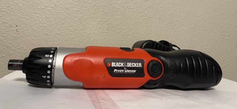 Black & Decker Pivot Driver Adjustable W/Charger- Pre Owned