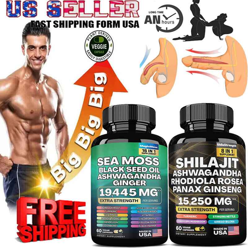 2 Pack Dynamic Vitality Bundle - Sea Moss Multivitamin & Shilajit Power Combo US