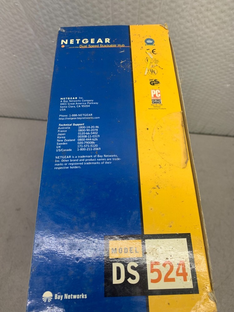 NEW IN BOX NETGEAR DUAL SPEED STACKABLE HUB DS524