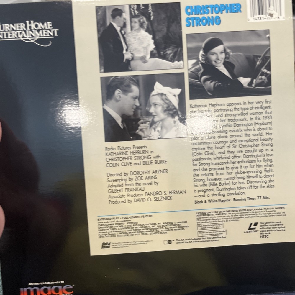 Christopher Strong (Laserdisc CLV/CAV) (location 1)
