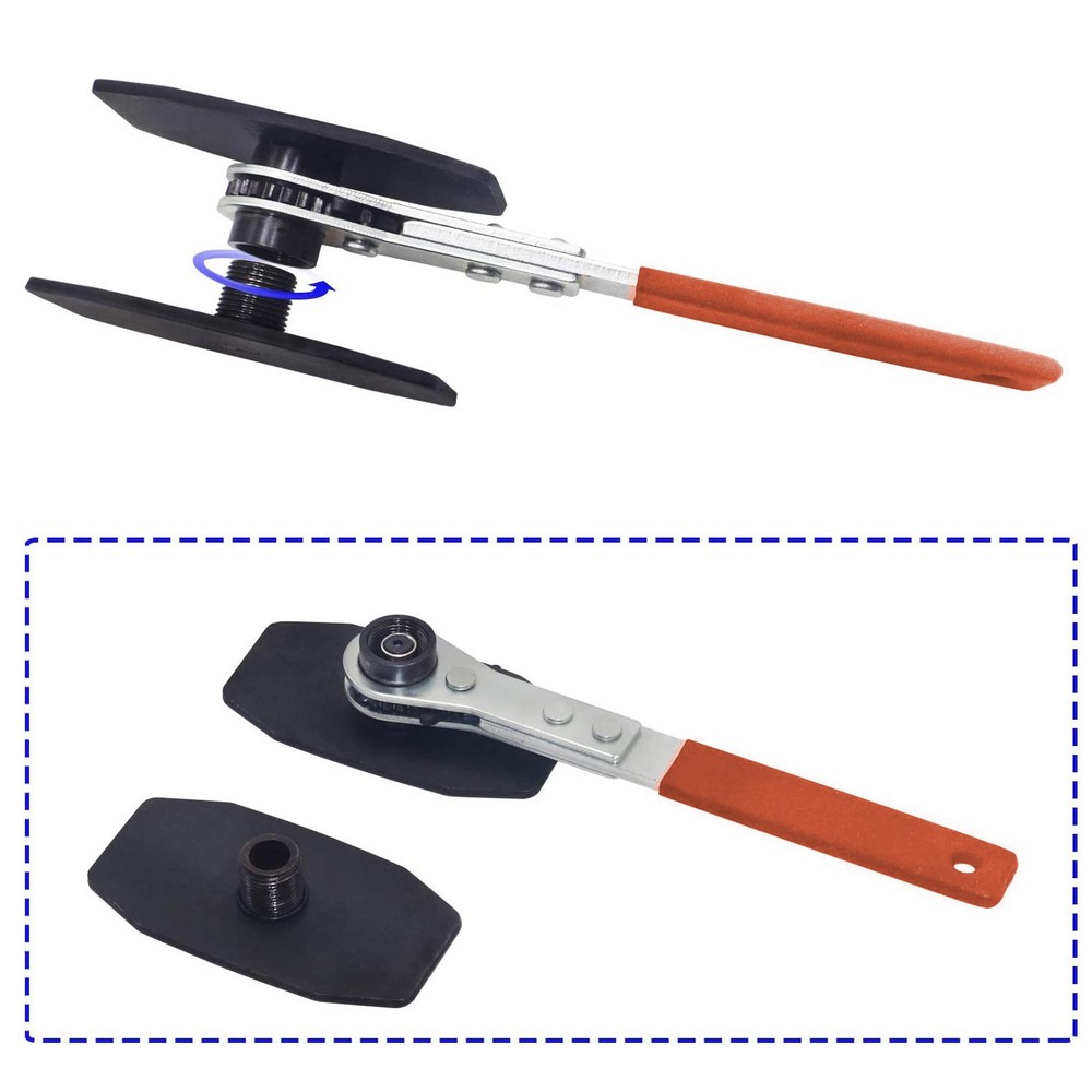 Portable Handle Brake Caliper Press Compression Tool 360° Swing Orange Tool