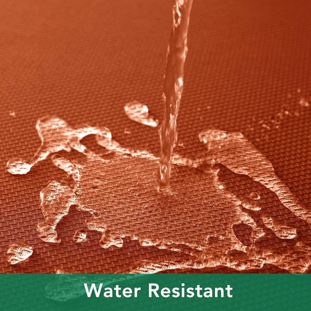 Biscaynebay Fall Tablecloth Textured Fabric 70X120 Inch Rectangular, Rust Thanks