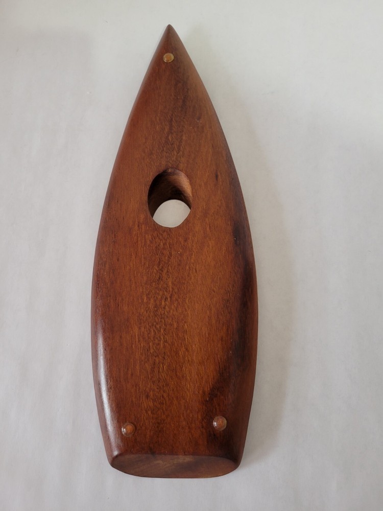 Solid Teak Wine Bottle Support with Coaster for Display