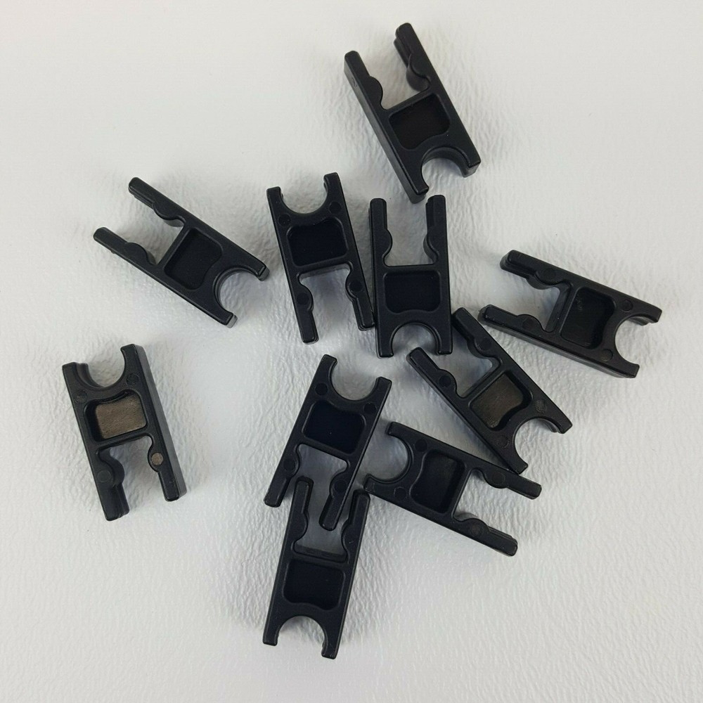 10 K'nex Clip Socket End Black Replacement Part Piece Plastic 90945 Expansion