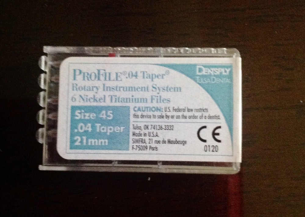 Profile Endodontic Rotary Files 21mm Size 45