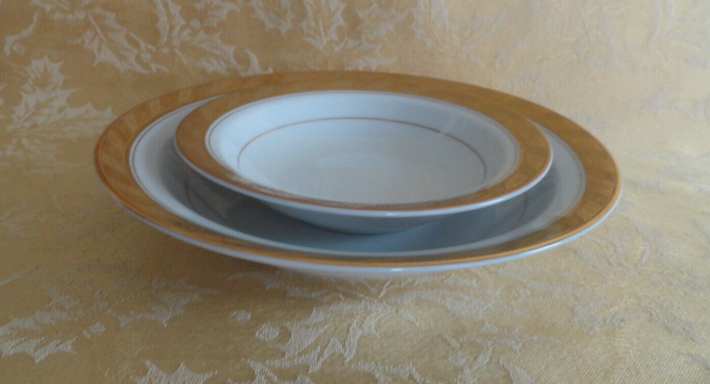 7Pcs Imperial Deluxe Sango Fine China Cleopatra Pattern Dinner Place Setting