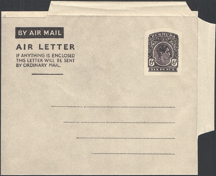 BERMUDA, 1948. Aerogramme H&G 2, Mint