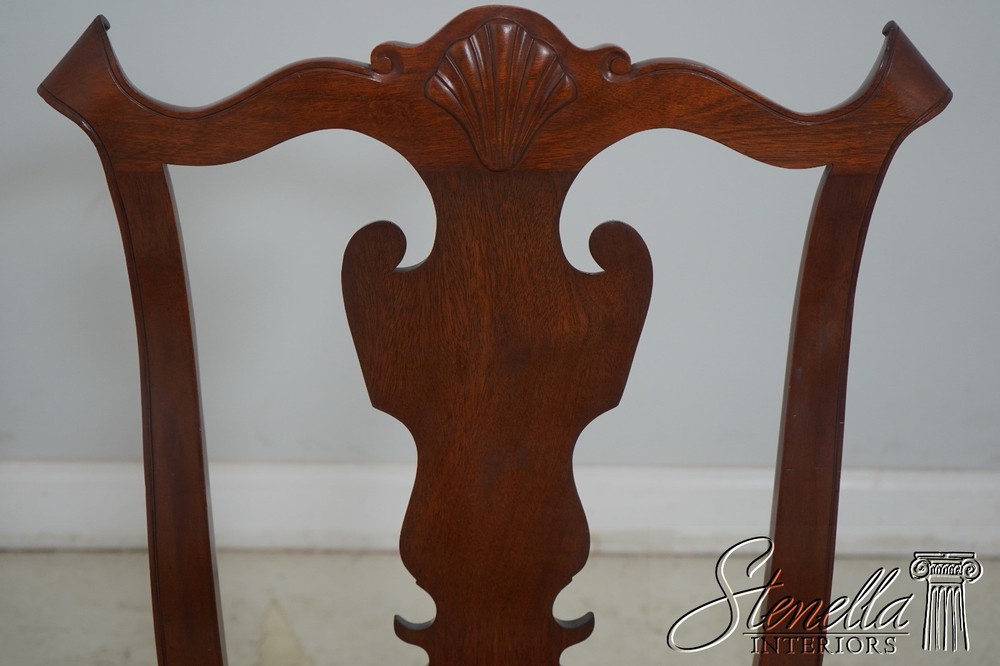 65223EC: Pair Bench Made Chippendale Mahogany Side Chairs