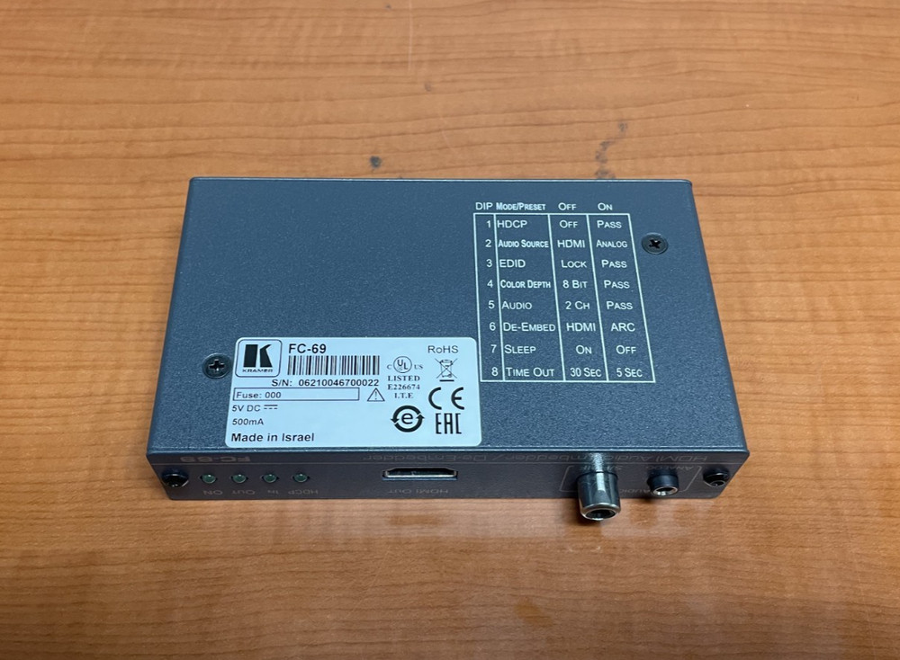 Kramer FC-69 HDMI Audio Embedder/De-Embedder
