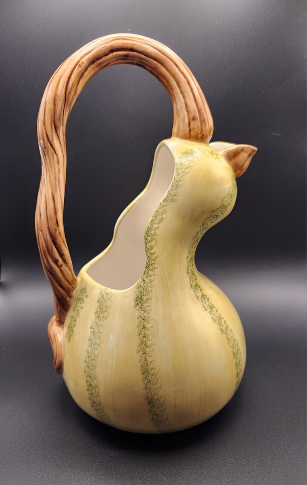 Ceramic Gourd Water Pitcher Multi Color Unique Design Hand Painted