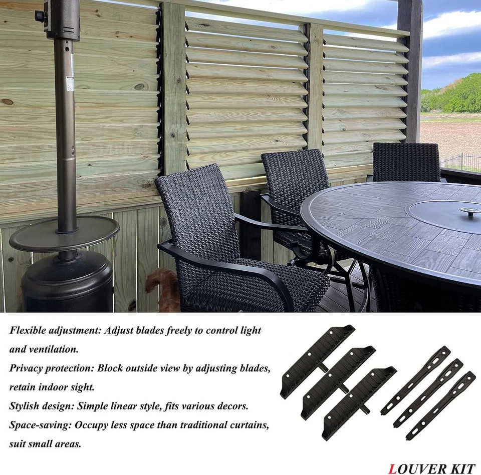Louver Bracket Kit, Deck Sunblind System, Shutters Hardware Syste...