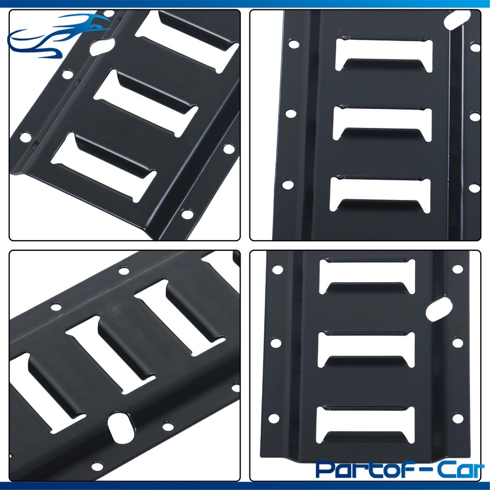 Black 5 Pack 96" E Track Rail Sections For Large Trailers And Vans Tie Down