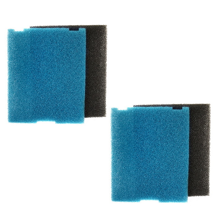 2-pack Flat Box Filter Pads for Tetra 19015, SF1 / 26592 Coarse & Fine Pads