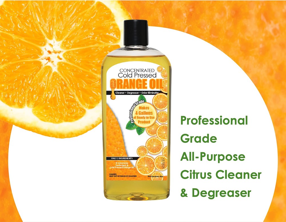 Cold Pressed Orange Oil Concentrate | 8-ounce 8 Fl Oz (Pack of 1)