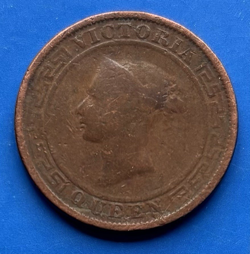 1870 Ceylon One Cent. PLEASE READ POSTAGE DETAILS. 5