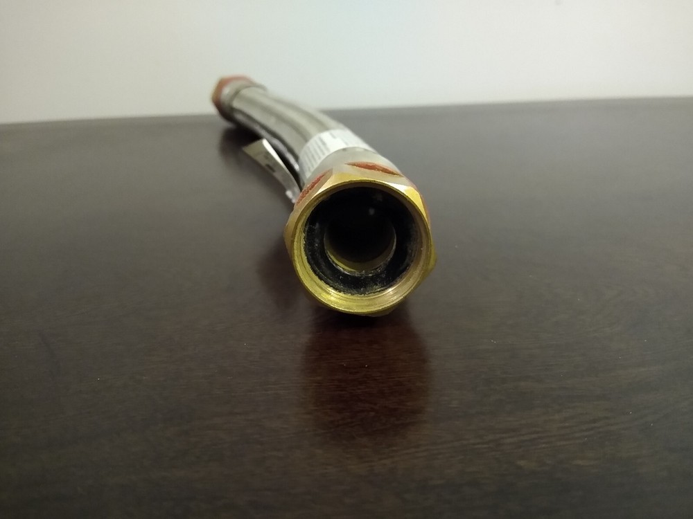 Watts Water Heater Connector Braided Stainless Steel 3/4"FIP x 3/4"FIP x 12" NEW