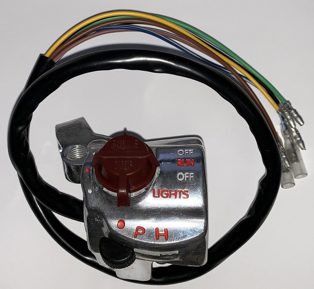 CT110 ALL YEARS SILVER RIGHT SIDE HANDLEBAR SWITCH KILL SWITCH S1083